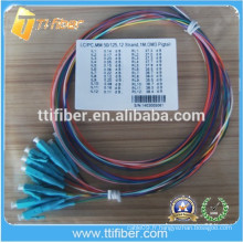 Aqua OM3 LC Optical Fiber Pigtail 0.9mm